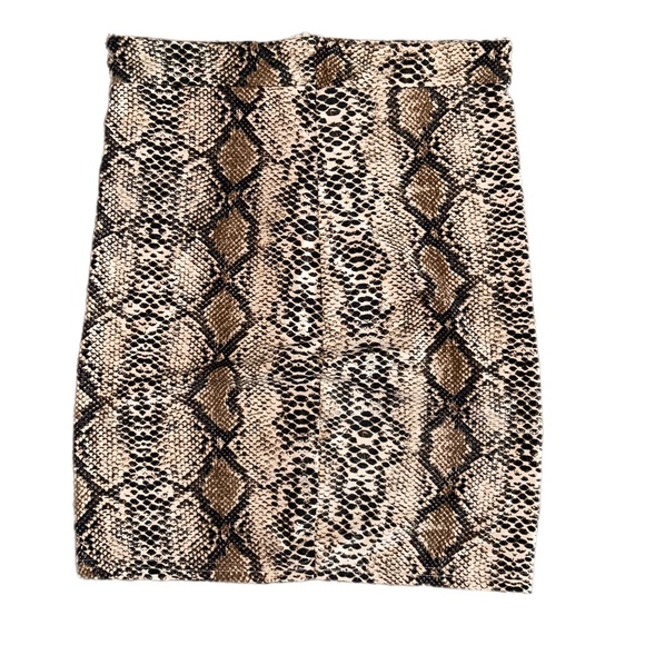 Chic Soft Snake Print Skirt🤎 - Picture 1 of 5